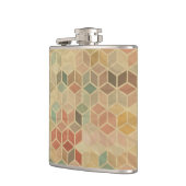 Retro geometrisch patroon 5 heupfles (Links)