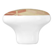 Retro geometrisch patroon 5 keramische knop (Zijkant)