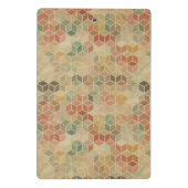 Retro geometrisch patroon 5 mini klembord (Achterkant)