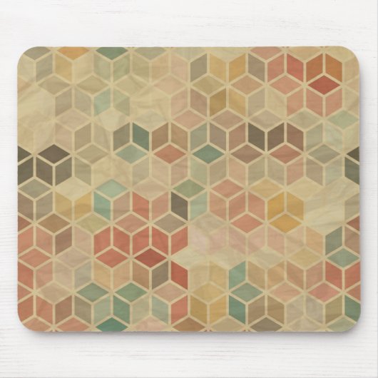 Retro geometrisch patroon 5 muismat (Voorkant)