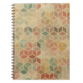Retro geometrisch patroon 5 notitieboek (Voorkant)