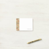 Retro geometrisch patroon 5 post-it® notes (Op bureau)