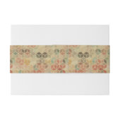 Retro geometrisch patroon 5 uitnodigingen wikkel (Achterkant Voorbeeld)