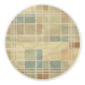 Retro geometrisch patroon 6 keramische knop (Voorkant)