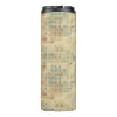 Retro geometrisch patroon 6 thermosbeker (Achterkant)
