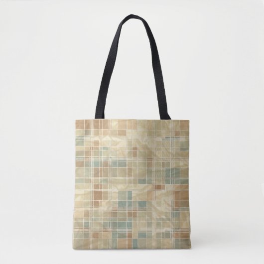 Retro geometrisch patroon 6 tote bag (Voorkant)