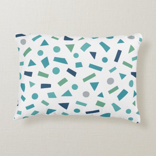 Retro geometrisch patroon – Memphis Style Design u Accent Kussen (Achterkant)