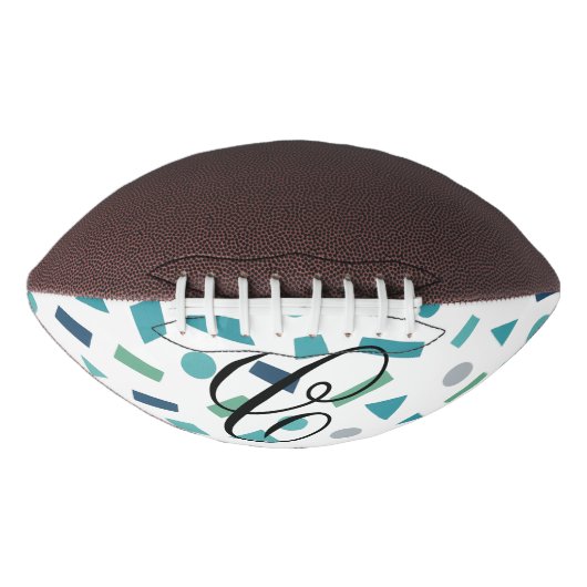 Retro geometrisch patroon – Memphis Style Design u American Football (Voorkant)