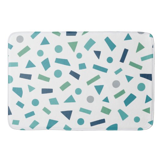 Retro geometrisch patroon – Memphis Style Design u Badmat (Voorkant)