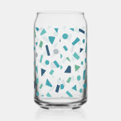 Retro geometrisch patroon – Memphis Style Design u Blikvorm Glas (Rechts)