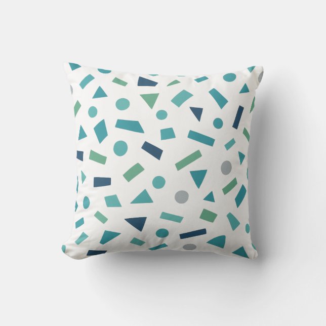 Retro geometrisch patroon – Memphis Style Design u Kussen (Voorkant)