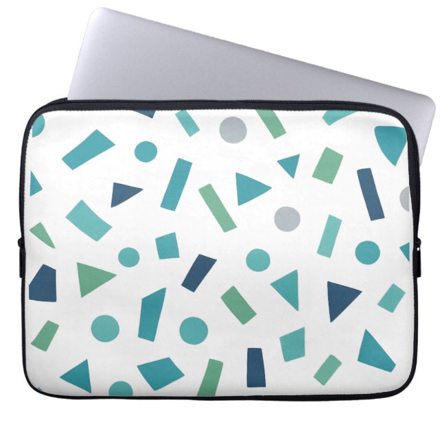 Retro geometrisch patroon – Memphis Style Design u Laptop Sleeve (Voorkant)