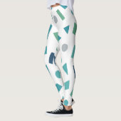 Retro geometrisch patroon – Memphis Style Design u Leggings (Links)