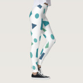 Retro geometrisch patroon – Memphis Style Design u Leggings (Rechts)