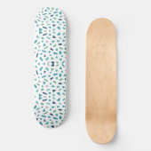 Retro geometrisch patroon – Memphis Style Design u Persoonlijk Skateboard (Voorkant)