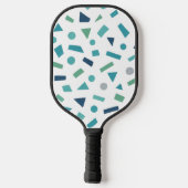 Retro geometrisch patroon – Memphis Style Design u Pickleball Paddle (Achterkant)