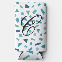 Retro geometrisch patroon – Memphis Style Design u Seltzer Blikjeskoeler