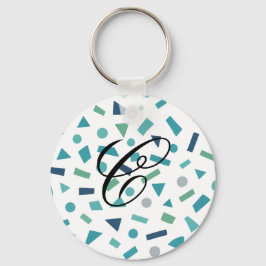 Retro geometrisch patroon – Memphis Style Design u Sleutelhanger