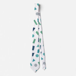 Retro geometrisch patroon – Memphis Style Design u Stropdas