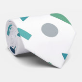 Retro geometrisch patroon – Memphis Style Design u Stropdas (Opgerold)