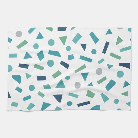 Retro geometrisch patroon – Memphis Style Design u Theedoek (Horizontaal)