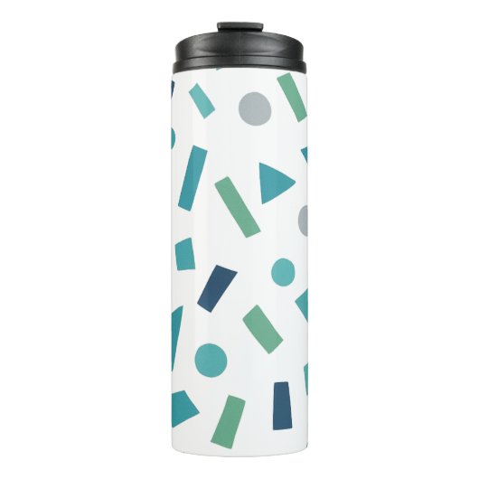 Retro geometrisch patroon – Memphis Style Design u Thermosbeker (Voorkant)