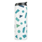 Retro geometrisch patroon – Memphis Style Design u Thermosbeker (Gedraaid links)