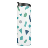 Retro geometrisch patroon – Memphis Style Design u Thermosbeker (Geroteerd rechts)