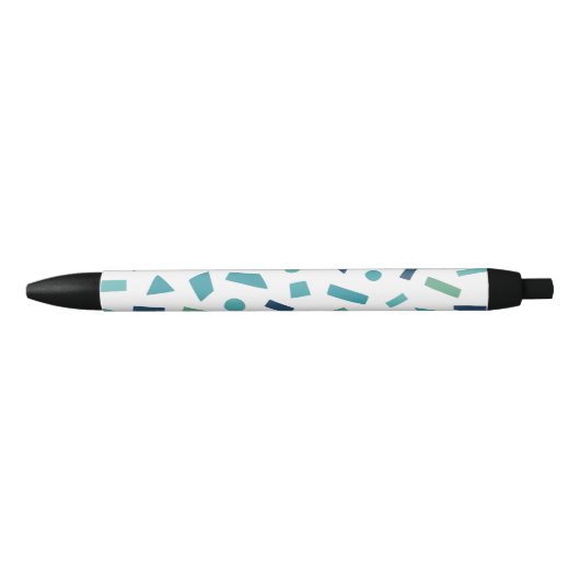 Retro geometrisch patroon – Memphis Style Design u Zwarte Inkt Pen (Voorkant)