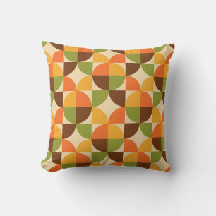 Retro geometrisch patroon mid mod herfst kussen