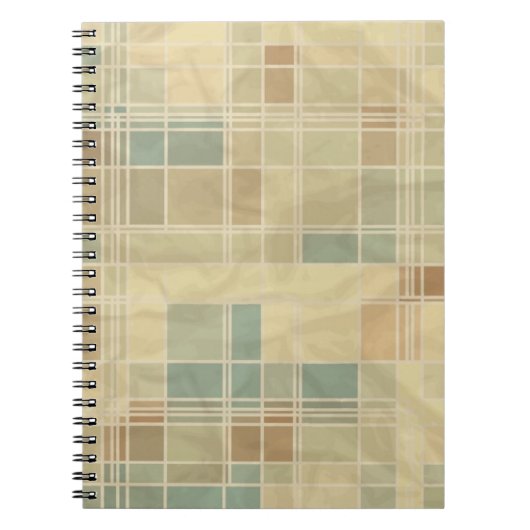 Retro geometrisch patroon notitieboek (Voorkant)