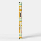 Retro geometrisch patroon op een lichtbeige achter Case-Mate iPhone case (Achterkant / Rechts)