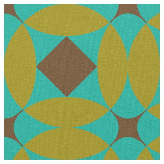Retro  geometrisch patroon stof (Close Up)