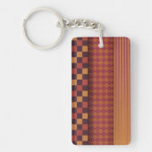 Retro geometrisch patroon uit het midden van de vo sleutelhanger (Voorkant)