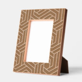 Retro geometrisch patroon zwart gegraveerd Lijst (Links)