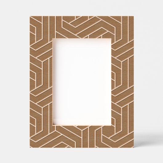 Retro geometrisch patroon zwart gegraveerd Lijst (Voorkant)