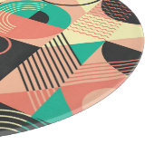 Retro geometrisch patroonontwerp snijplank (Hoek)