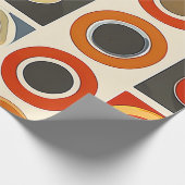 retro geometrisch raster cadeaupapier (Hoek)