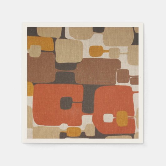 Retro geometrisch servet (Voorkant)