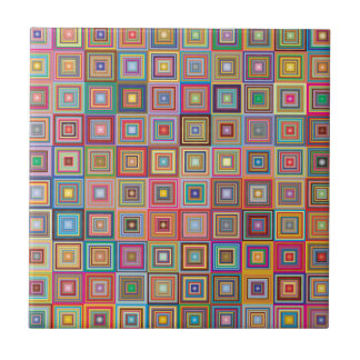 Retro geometrisch tegelpatroon vierkant tegeltje