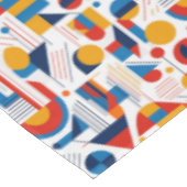 Retro Geometrische Abstract Pat#11 Navy Gold ID106 Tafelkleed (Gekanteld)