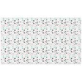 Retro Geometrische Abstract Pat#1 Blauwgroen Roze Tafelkleed (Voorkant (Horizontaal))