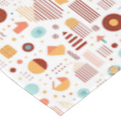 Retro Geometrische Abstract Pat#5 Brick Gold ID106 Tafelkleed (Gekanteld)