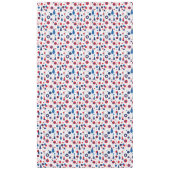 Retro Geometrische Abstract Pat#9 Navy Red ID1067 Tafelkleed (Voorkant)
