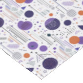 Retro Geometrische Abstracte Pat3 Paarse Sinaasapp Tafelkleed (Gekanteld)