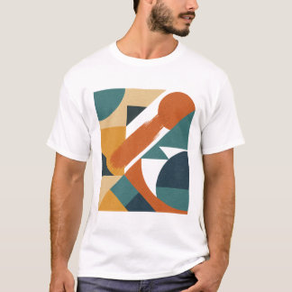 Retro geometrische Abstracte vormen -  Aestheti T-shirt
