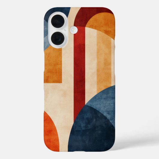 Retro geometrische bogen Case-Mate iPhone case (Achterkant)