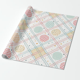 Retro geometrische cirkel Mid-Century Abstract ( Cadeaupapier