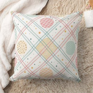 Retro geometrische cirkel Mid-Century abstract ( Kussen