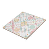 Retro geometrische cirkel | Mid-Century Abstract ( Tegeltje (Zijkant)